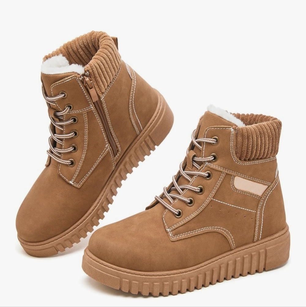 Shupua Women's Ankle Boots

- Camel - Size 9